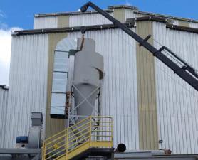 Sistema de Despoeiramento para Tombador